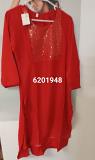 Kurti Red, Green Rayon Golden Sequins Kurti Size Medium #6201948